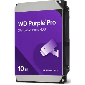 Твърд диск WD Purple Pro 10TB SATA 6Gb/s HDD 3.5inch internal 7200Rpm 256MB Cache 24x7 Bulk WD102PURP