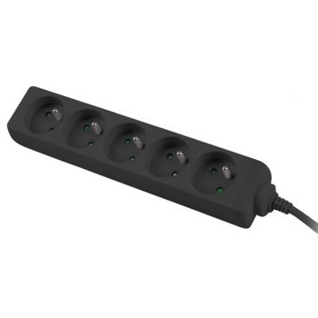 Аксесоар за сървър Lanberg power strip 3m, 5 socket,s french quality-grade copper cable, black