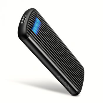 Шкаф за твърд диск AXAGON EEM2-SC USB-C 3.2 Gen 2 - M.2 NVMe SSD 30-80mm box black
