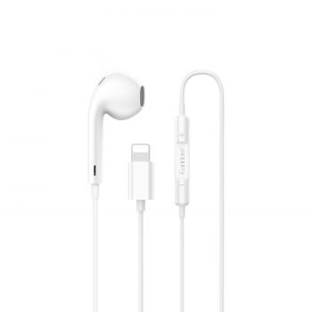 Earphone  Earldom ET-E72L, Lightning, Microphone, White - 20747