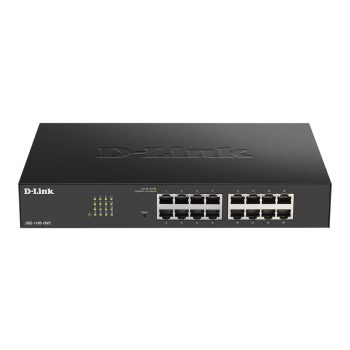 Суич D-Link DGS-1100-16V2, 16 портов 10/100/1000 Gigabit Smart Switch, управляем,