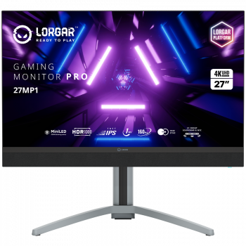 Геймърски монитор LORGAR 27MP1, UHD MiniLED Gaming Monitor Pro, 27'' (3840*2160) fast IPS flat ...