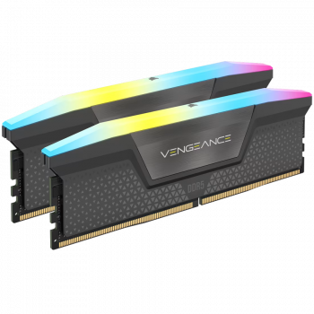 Памет за настолен компютър CORSAIR VENGEANCE RGB DDR5 64GB (2 x 32GB) DDR5 5600 CL40-44-44-90 1.25V ...