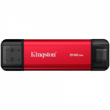 SSD външен Kingston 512GB Dual USB-A/C Portable SSD, Up to 1050MB/s USB 3.2 Gen 2