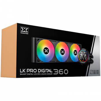 Охладител XIGMATEK LK Pro 360 Digital EN47404 (BK AIO,Digital LCD Pump & 360mm PWM Fan,Mini ARGB ...