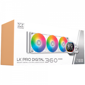Охладител XIGMATEK LK Pro 360 Digital Arctic EN47411 (WH AIO,Digital LCD Pump & 360mm PWM Fan,Mini ...