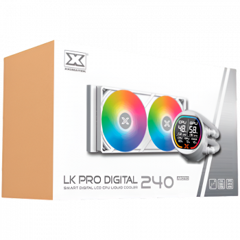 Охладител XIGMATEK LK Pro 240 Digital Arctic EN47435 (WH AIO,Digital LCD Pump & 240mm PWM Fan,Mini ...