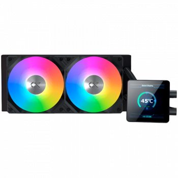 Охладител XIGMATEK Connect 240 EN45257 (BK,AIO Liquid Cooler,3.4" LED Display Pump Head,ARGB PWM Fan...