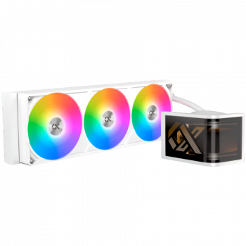 Охладител XIGMATEK Connect Ultra 360 Arctic EN48388 (WH,AIO Liquid Cooler,Curved OLED Pump Head,ARGB...