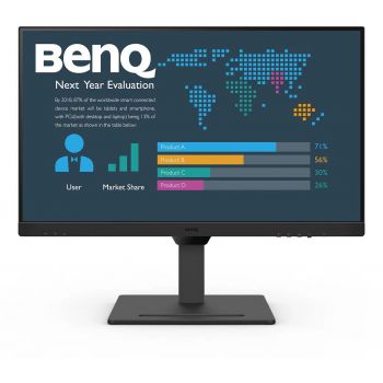 Монитор BenQ BL2790QT, 27 inch, IPS QHD, DisplayPort, HDMI, USB-C, Черен
