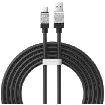 Кабел за данни Baseus CoolPlay, Type-C, 100W, 2.0m, Black - 40447