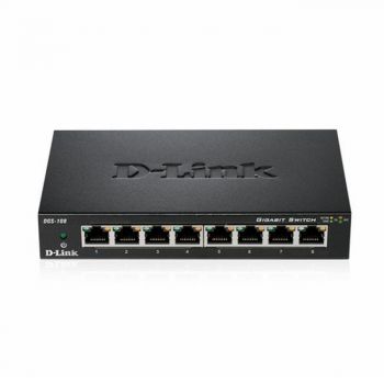 Суич D-Link DGS-108 8-ports метален корпус
