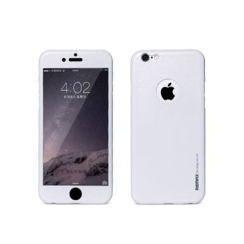 Протектор за iPhone 6/6S, Remax Skin,360 градуса, TPU, Slim, Бял 