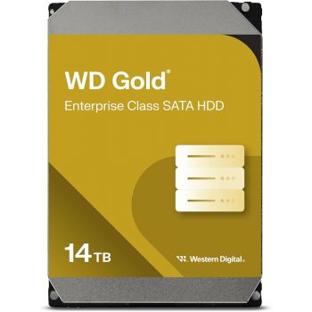 Твърд диск WD Gold 14TB SATA 6Gb/s 3.5inch 512MB cache 7200rpm internal RoHS compliant Enterprise HDD Bulk WD142KRYZ