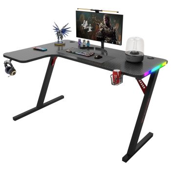 Gaming desk No brand P201, 4 in 1, RGB, Black - 74003