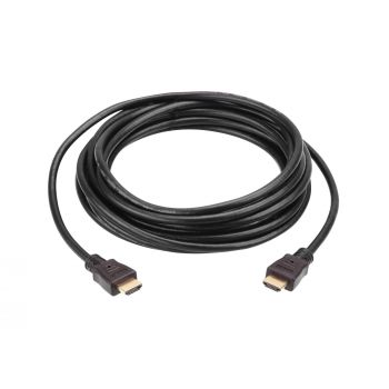 Кабел ATEN 2L-7D10H, HDMI мъжко - HDMI мъжко, с Ethernet, 4K, 10 м, Pozlateni konektori, Черен
