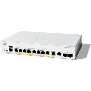 Мрежов суич CISCO Catalyst 1300 8-port GE Ext PS 2x1G Combo C1300-8T-E-2G