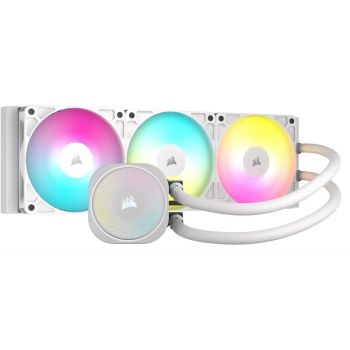 Охладител CORSAIR NAUTILUS 360 ARGB White, 360mm Radiator, Liquid CPU Cooler
