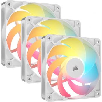 Вентилатор CORSAIR RS120-R ARGB White, 120mm ARGB Fan, Triple Pack