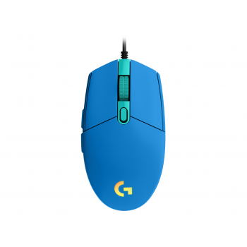Геймърска мишка Logitech G102 LightSync, RGB, Оптична, Жична, USB, Син