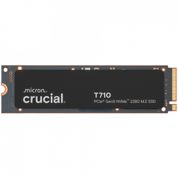 Твърд диск CRUCIAL T710 4TB PCIe Gen5 NVMe M.2 2280 SSD up to 14500 MB/s read and 13800 MB/s write