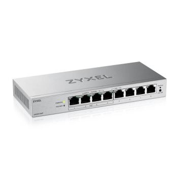 Суич ZyXEL GS-1200-8HPV3, 8 портов, Gigabit, webmanaged