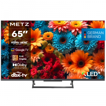 METZ Телевизор 65&quot; 65MQF7500Z, QLED+, 4K, Google TV, 120Hz