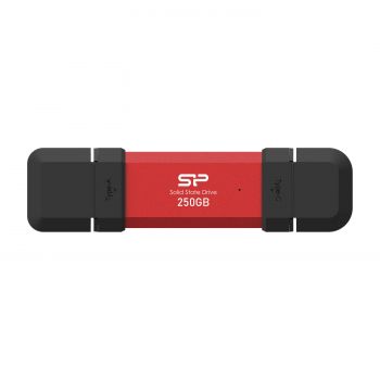 Външен SSD Silicon Power DS72 Red - 250GB