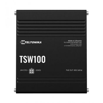 Мрежов суич TELTONIKA NETWORKS TSW100 Industrial PoE+ Ethernet Switch TSW100010000