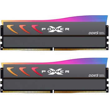 Памет за настолен компютър SILICON POWER DDR5-6400,C32,RGB-UDIMM,16GBx2,(2Gx8 SR),w/HS-G