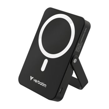 Външна батерия Verbatim Charge 'n' Go Power Bank with Stand Magnetic Wireless 10000mAh Black