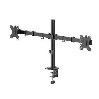 HAMA Стойка за 2 монитора за бюро, регулируема, 13&quot; - 35&quot;, 12 кг, Черна