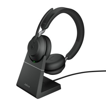 Слушалки JABRA EVOLVE2 65, Link380a MS Stereo Stand Black