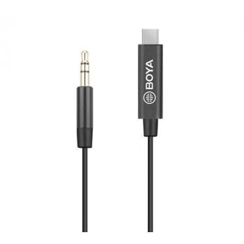 Адаптер BOYA 3.5mm TRS мъжки към USB-C мъжки, 20cm