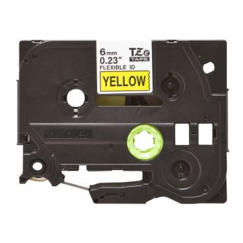 Консуматив за принтер BROTHER TZEFX611 6mm BLACK ON YELLOW FLEXIBLE ID TZEFX611