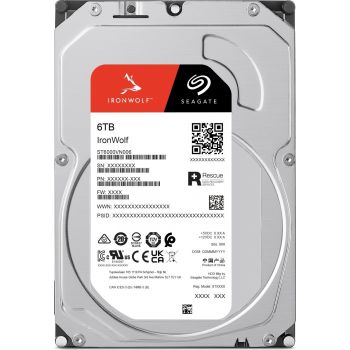 Твърд диск Bundle SEAGATE NAS HDD 6TB IronWolf 5400rpm 6Gb/s SATA 256MB cache 3.5inch ST6000VN006_B3