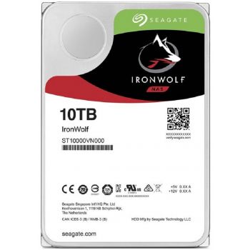 Bundle SEAGATE Ironwolf NAS HDD 10TB 7200rpm 6Gb/s SATA 256MB cache 8.9cm 3.5inch 24x7 CMR for NAS a...