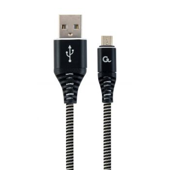 Кабел GEMBIRD Premium cotton braided Micro-USB charging and data cable, 1 m