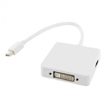 DisplayPort splitter cable, miniDP DP+HD M/F, 0.2m, DP 1.1a compatible, UL, CE, wh RoHS compliant 