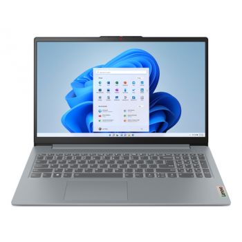 Лаптоп LENOVO IdeaPad Slim 3 AMD Ryzen 30 15.6inch FullHD 8GB DDR5 512GB PCIe NoOS Arctic Grey 82XQ01ELBM