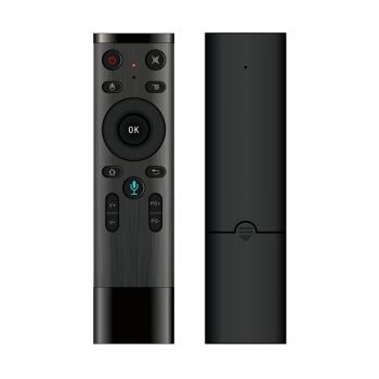 Универсално дистанционно No brand Q5, Air mouse, USB 2.4GHz, Микрофон, IR програмируемо, Черен 