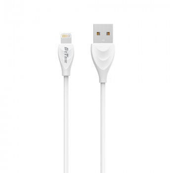 Кабел за данни DeTech DE-24i, Lightning (iPhone 5/6/7/SE), 1.0m, Бял 