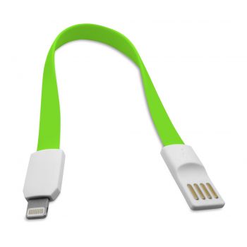 Кабел за данни No brand Lightning - USB , iPhone 5/5s: 6,6S / 6plus,6S plus IPAD4/Mini, 22см, Flat, С магнит 