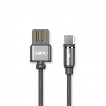 Магнитен кабел за данни Remax Gravity RC-095a, Micro USB, 1.0м, Сив 
