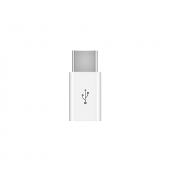 Преходник No brand, Micro USB към Type-C, Бял 