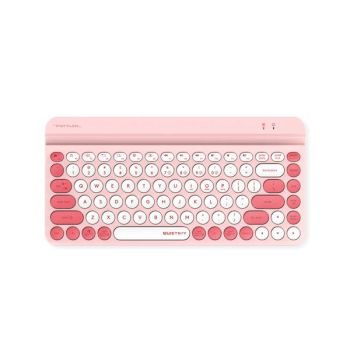Безжична клавиатура A4tech Fstyler FBK30, Bluetooth, 2.4G, Стойка за телефон, Кирилизирана, Розова