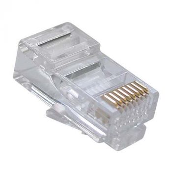 Букси DT RJ-45 200 броя в пакет, Прозрачни 