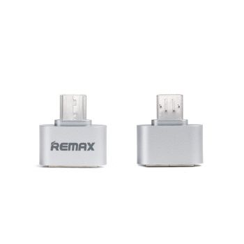 Преходник USB - Micro USB, Remax RA-OTG, OTG, Сребрист