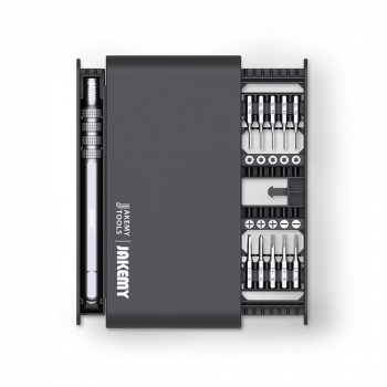 Комплект отвертка и накрайници Jakemy JM-8170, 20 Части, S2, Черен 