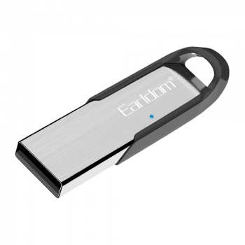 Bluetooth аудио приемник Earldom ET-M73, USB, Сребрист –